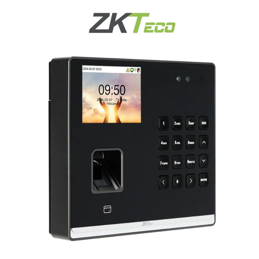 Control de Asistencia con Acceso Basico Zkteco Senseface M2F Pro LR-Para 500 rostros 1,000 huellas/1,000 tarjetas 125 KHz / 150,000 Eventos / Bateria de Respaldo de 4 horas / Compatible con