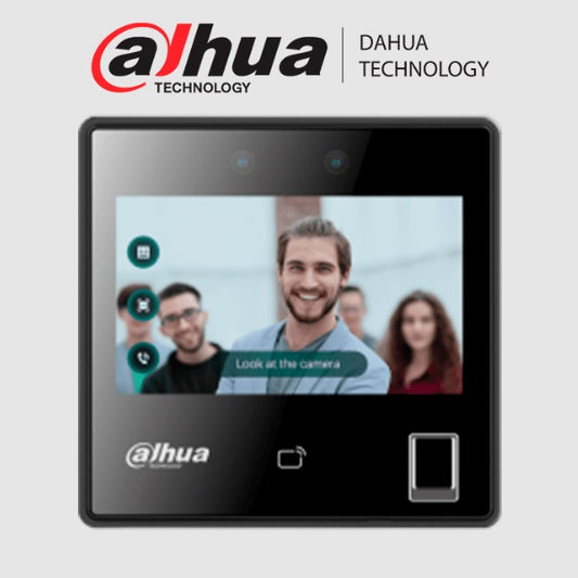 Control Dahua DHI-ASI3214A-W de acceso con reconocimiento facial pantalla touch de 4.3 pulgadas 3000 rostros WIFI