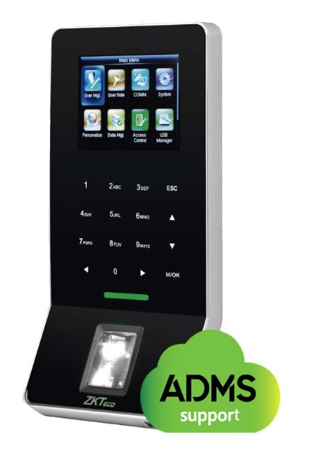 ZK F22ID - CONTROL DE ACCESO Y ASISTENCIA 3000 HUELLAS 5000 TARJETAS ID TECLADO TACTIL SILKID TCPIP / WIFI USB REQUIERE ELIMINADOR