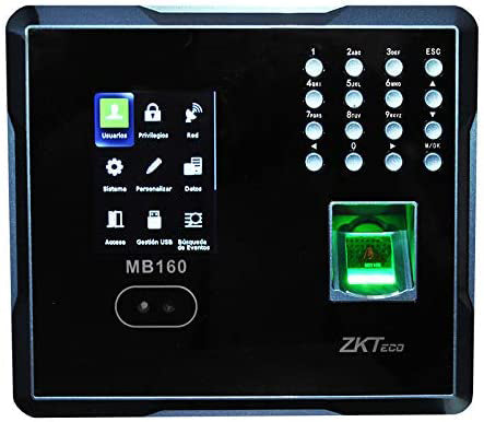 ZK MB160ID LECTOR DE RECONOCIMIENTO FACIAL-TARJETA Y HUELLA DIGITAL/1500 ROSTROS /2 000 HUELLAS / FUENTE DE ALIMENTACIO (NOINCLUIDA