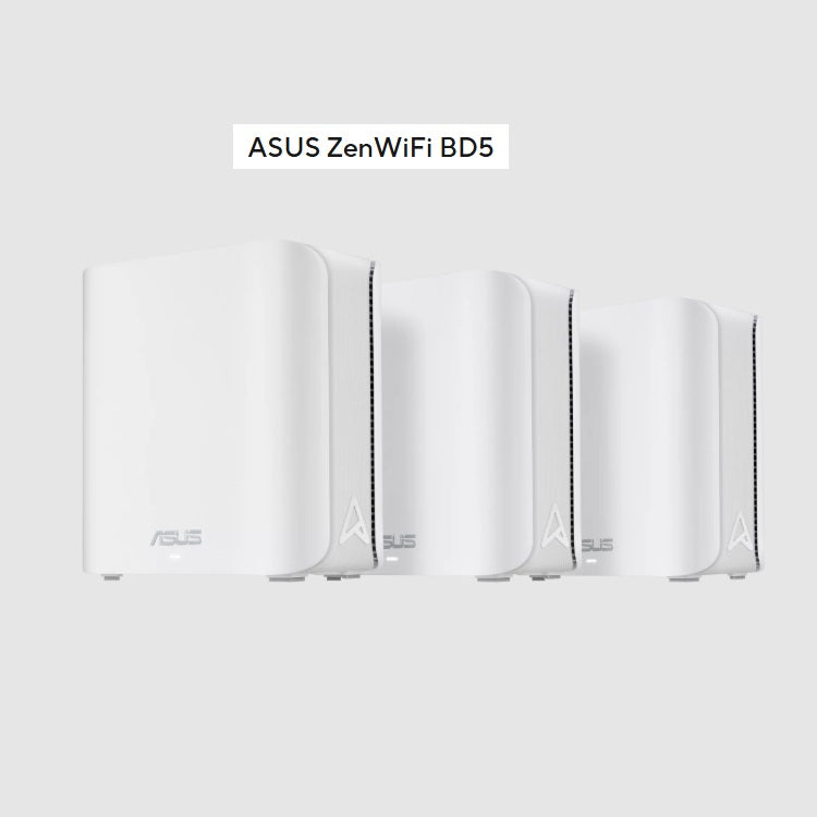Sistema ASUS ZenWiFi BD5 Wifi 7 BD5(W-3-PK) extendible Router 5000Mbps Dual 2.5G 4K-QAM 4 antenas internas