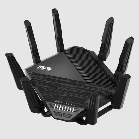 Router Asus RT-BE96U Wifi 7 doble banda 8xAntenas 320MHz 4096-QAM 1xWAN 10G 4xLAN compatible con AiMesh