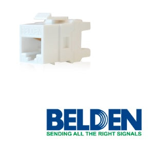 Conector Jack Belden Cat6 AX101320 Blanco Rj45 568A/B Keyconnect