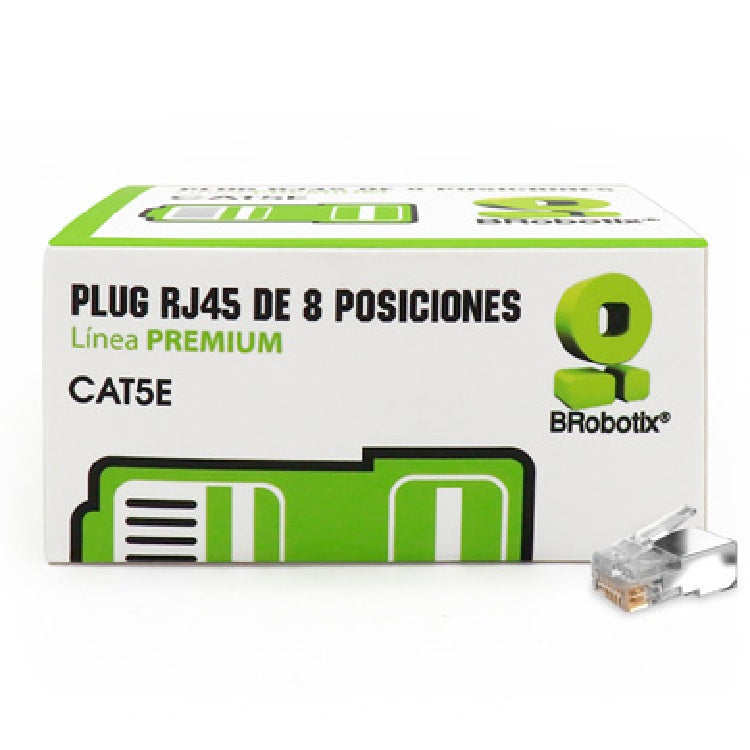 Plug Brobotix RJ45 CAT5E 8 posiciones caja de 100 piezas Blindado