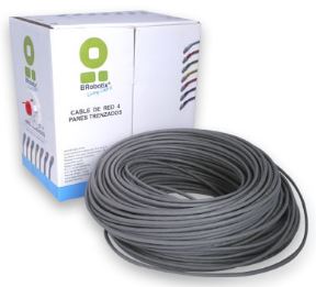 Bobina Brobotix CAT 5E CCA UPT 100M color Gris