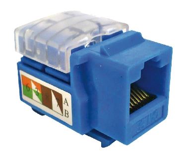 Jack Brobotix CAT5E Keystone modelo 230202 color Azul