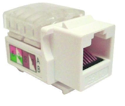 Jack DCM CAT 6 keystone color Blanco