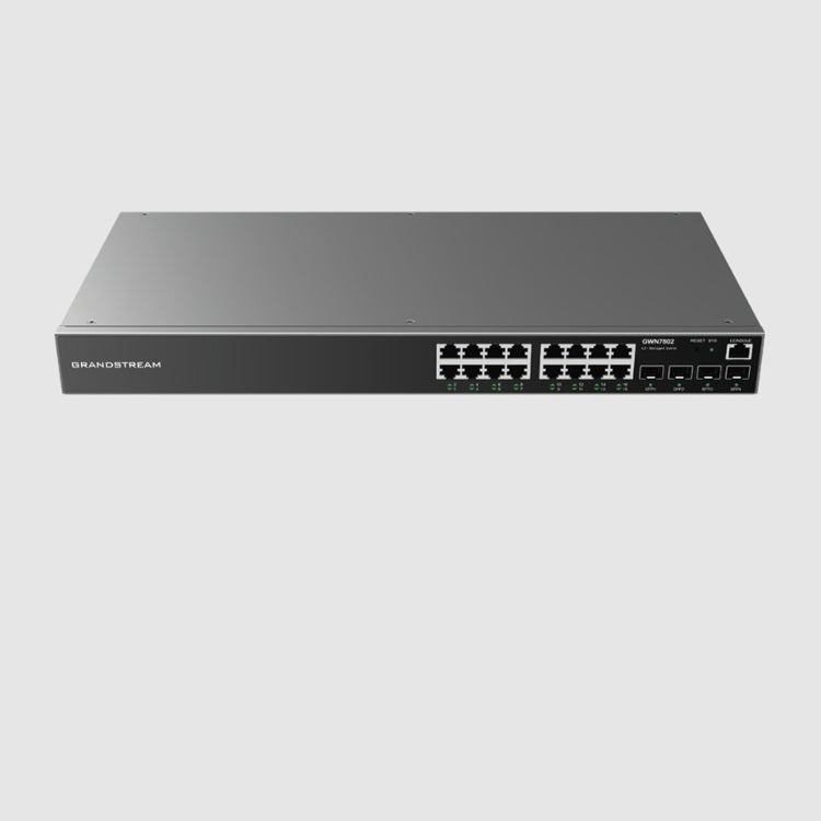 Switch Gtanstream GWN7802 Switch Gigabit Administrable / 16 puertos 10/100/1000 Mbps + 4 Puertos SFP Uplink / Compatible con GWN Cloud