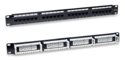 PANEL DE PARCHEO INTELLINET CAT 5E 24 PTOS 1U