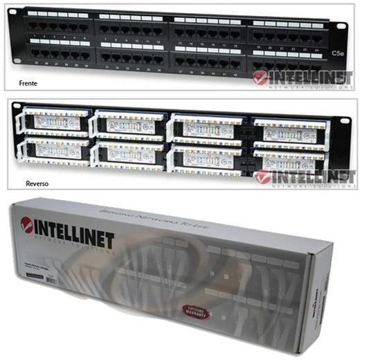 PANEL DE PARCHEO INTELLINET CAT 5E 48 PTOS 2U
