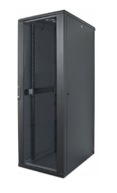 Gabinete Intellinet 19 pulgadas 26U 600x800 FlatPack hasta 1500kg puerta de cristal 713108