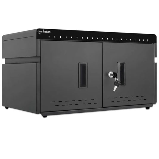 Gabinete Intellinet de carga 20 dispositivos USB C 10.8 pulgadas 180W con carga rapida con llave