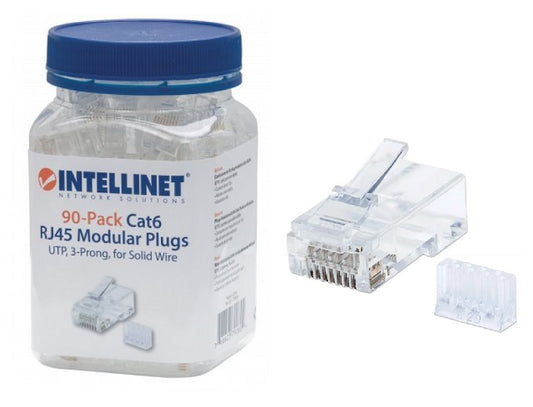 PLUG INTELLINET RJ45 CAT 6 90PZ MULTIFILAR ORO 50-MICRAS PRO 790611
