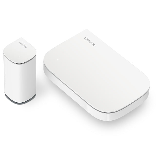 Kit Velop Micro 6 Cognitive Mesh Linksys Wi-Fi 6 AX3000 1x LN1101 (1x RJ45 2.5G WAN/LAN 4x RJ45 gigabit LAN) 1x LN1200 nodo Bluetooth plug and play