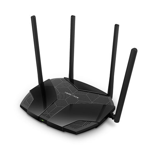 Router Wi-Fi 6 Mercusys MR80X AX3000 MU-MIMO OFDMA 1x RJ45 WAN y 3x RJ45 LAN gigabit 4 antenas 5dBi modo AP SmartConnect