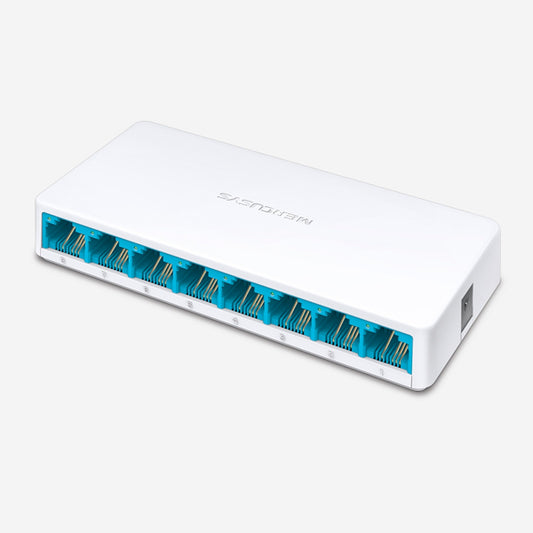 Switch Mercusys MS108 de escritorio 8 puertos 10/100M plug and play no administrable carcasa de plástico