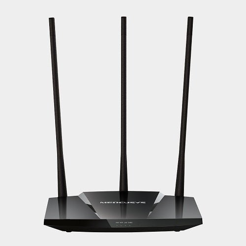 Router inalámbrico Mercusys MW330HP N 300Mbps alta potencia 3 antenas 7dBi botón Turbo incrementar señal 1x WAN y 3x LAN 10/100