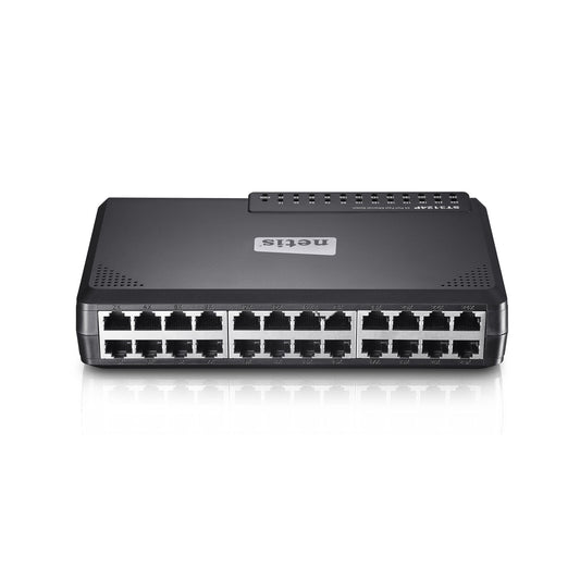 Switch Netis ST3124P escritorio 24 puertos RJ45 10/100Mbps no administrable carcasa de plástico auto MDI/MDIX