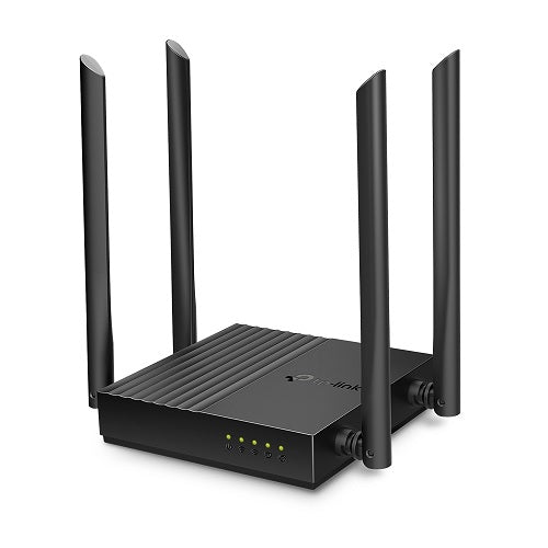 Router Wi-Fi AC1200 Wave2 TP-Link Archer C64 MU-MIMO modo AP 1 puerto WAN y 4 puertos LAN gigabit 4 antenas externas