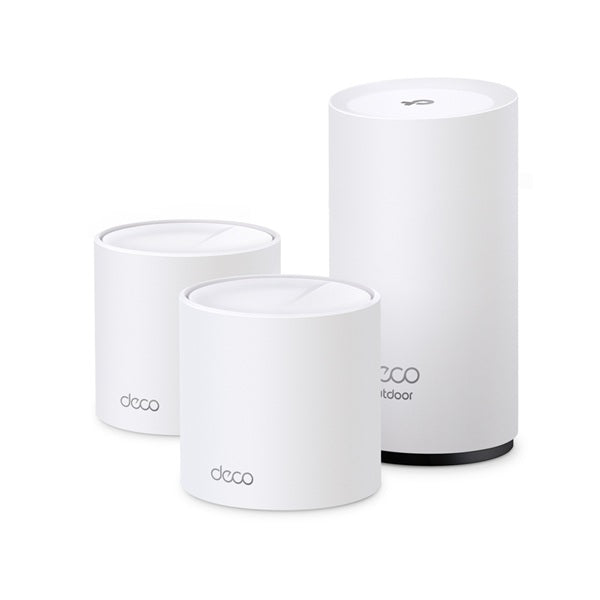 Sistema Deco WM9000 (3 piezas) TP-Link Mesh Wi-Fi 6 AX3000 (2 piezas WM9000 y 1 pieza WM9000-Outdoor para exterior) MU-MIMO OFDMA