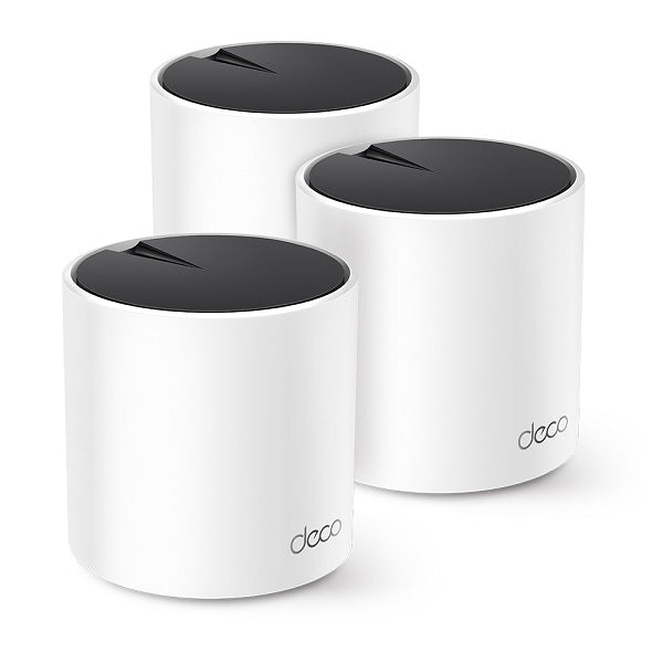 Sistema Deco X25 (3 piezas) TP-Link Mesh Wi-Fi 6 AX1800 (2 puertos RJ45 gigabit por pieza) 2x2 MU-MIMO OFDMA modo router