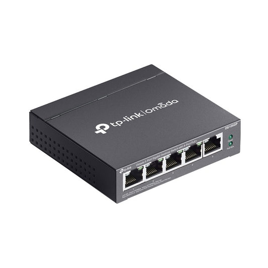 Switch TP-Link Omada DS105G metálico de escritorio 5 puertos gigabit AUTO Negociación/AUTO MDI/MDIX no administrable