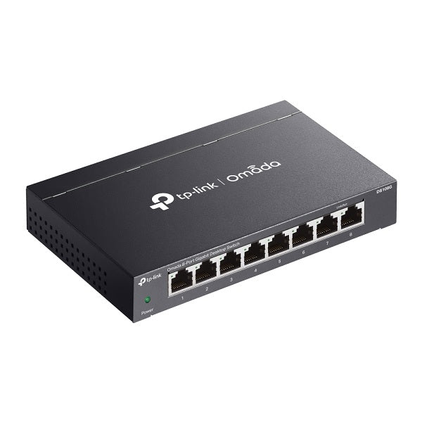 Switch TP-Link Omada DS108G metálico escritorio 8 puertos gigabit 10/100/1000M no administrable Auto-MDI/MDIX Green Ethernet