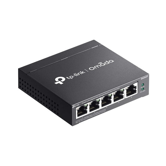 Switch Easy Managed TP-Link Omada ES205GP metálico escritorio/ montaje pared 5 puertos gigabit (4 puertos PoE+802.3af/at max. 65W)