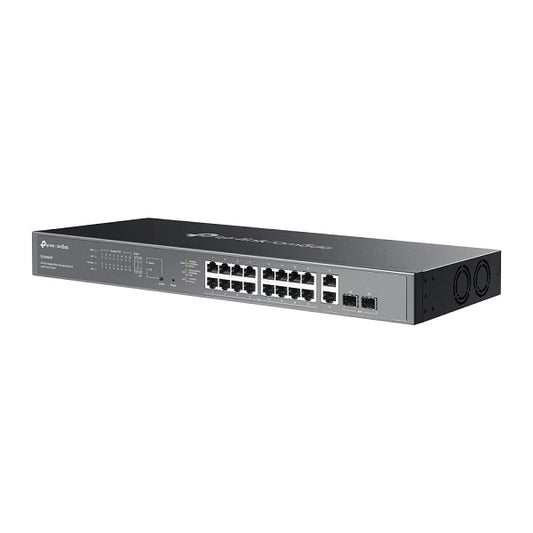 Switch Easy Managed TP-Link Omada ES220GMP metálico rack 18x RJ45 gigabit (16x PoE+802.3af/at max. 250W) 2x SFP gigabit