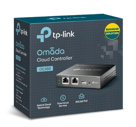Controladora Cloud Omada TP-Link OC200 gestión centralizada para redes Wi-Fi 1 x RJ45 PoE 802.3af/802.3at 1 x USB 2.0 1 x Micro USB