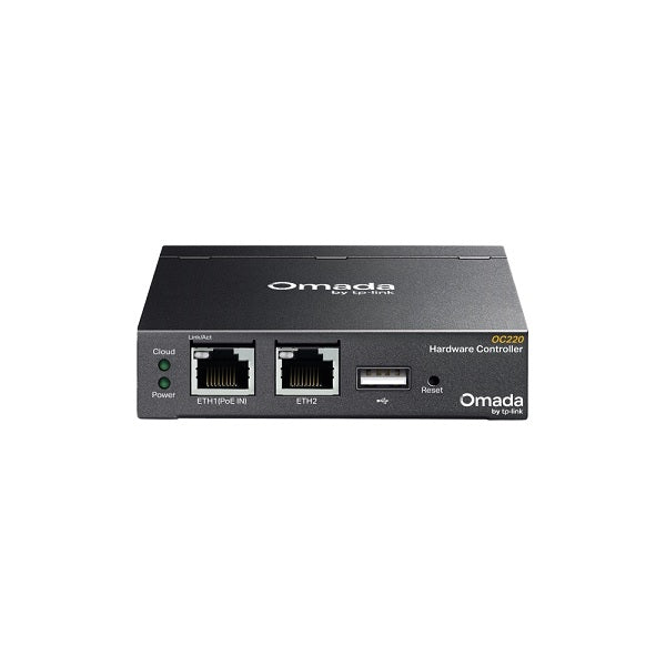 Controladora Cloud Omada TP-Link OC220 gestión centralizada para redes 2x RJ45 (1x 802.3af PoE) 1x USB 2.0 1x Micro USB hasta 100 AP Omada