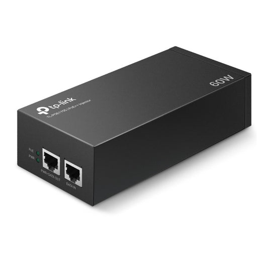 Inyector PoE++ TP-Link TL-POE170S 2 puertos RJ45 gigabit (1 datos y 1 datos+energía) IEEE802.3af/at/bt* hasta 60W plug and play
