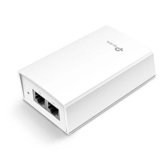 Adaptador PoE Pasivo TP-Link TL-POE4824G 24W (max 48VDC) 2 puertos RJ45 gigabit plug and play con base para montaje en pared