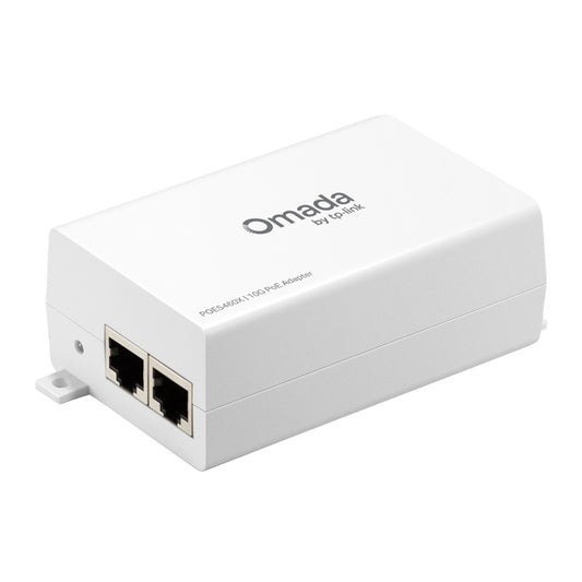 Adaptador TP-Link Omada POE5460X 10G PoE pasivo 54V/1.11A max hasta 60W 1x RJ45 10Gbps DATA IN y 1x RJ45 10Gbps PWR+DATA OUT plug and play