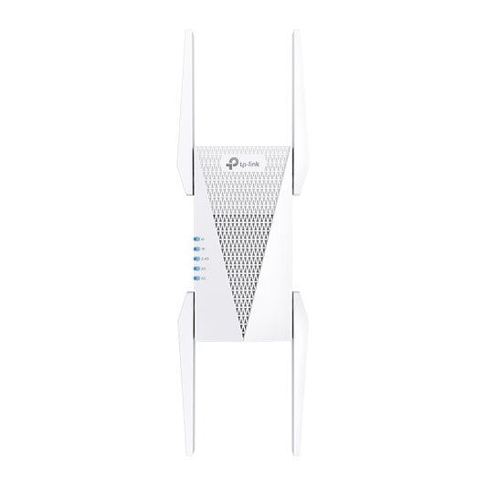 Extensor de rango inalámbrico TP-Link RE815XE Wi-Fi 6E AXE5400 Tri-Banda MU-MIMO OneMesh 1x RJ45 gigabit modo AP 4 antenas