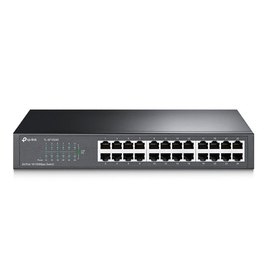 Switch TP-Link TL-SF1024D metálico escritorio/ montaje en rack 24 puertos RJ45 10/100M no administrable