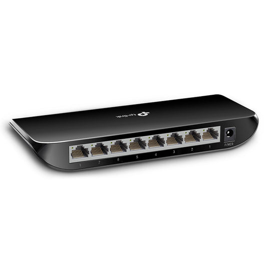 Switch TP-Link L-SG1008D de escritorio 8 puertos gigabit 10/10/1000M no administrable carcasa de plástico