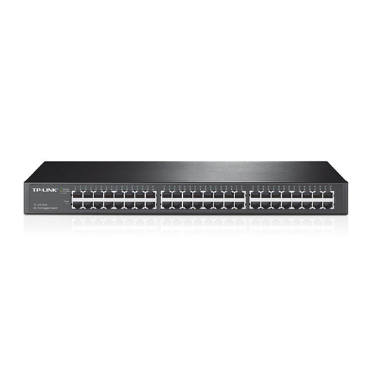 Switch TP-Link TL-SG1048 metálico 48 puertos gigabit 10/100/1000M no administrable con montura para rack