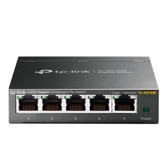 Switch Easy Smart TP-Link TL-SG105E metálico de escritorio 5 puertos gigabit AUTO Negociación/AUTO MDI/MDIX