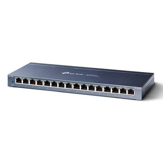 Switch TP-Link TL-SG116 metálico escritorio/base montaje pared 16 puertos gigabit no administrable