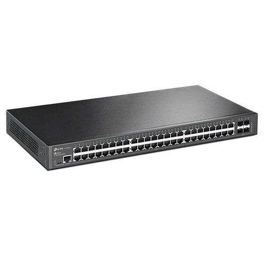 Switch TP-Link JetStream TL-SG3452 administrable L2+ 48 puertos RJ45 y 4 puertos SFP gigabit 1 x MicroUSB y 1 x RJ45 consola