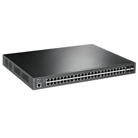 Switch TP-Link JetStream TL-SG3452P administrable L2+ 48 puertos gigabit PoE+ 802.3at/af max.384W 4 puertos SFP gigabit