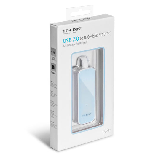 Adaptador TP-Link UE200 USB 2.0 a RJ45 10/100 Ethernet plug and play