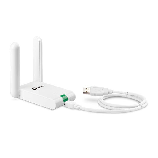 Adaptador inalámbrico USB 2.0 TP-Link TL-WN822N V5 N 300Mbps 2 antenas externas alta ganancia cable de extensión 1.5m