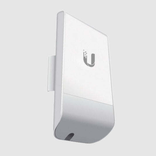 Ubiquiti NANOSTATION LOCOM5 - Radio Airmax 5.8GHz para exteriores con antena integrada tipo panel de 13 dBi MIMO potencia de 23 dBm y rendimiento de
