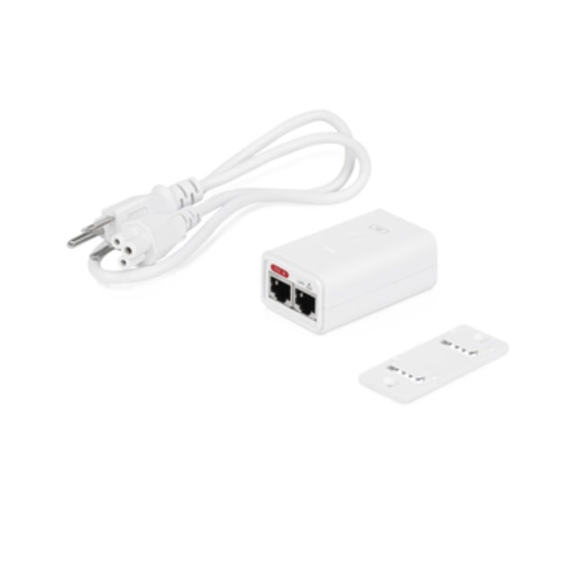 Inyector Ubiquiti POE-24-7W-G-WH - Inyector PoE Gigabit con proteccion contra descargas alimentación de 24V DC a 0.3A y capacidad para reset remoto