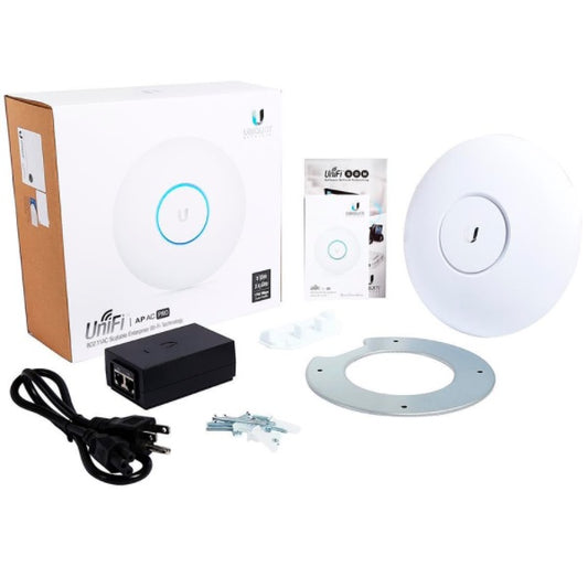 Ubiquiti UAP-AC-PRO Access Point Inalámbrico UniFi AC / Doble Banda 802.11ac Interior/MIMO 3x3/ 22 dBm/ Hasta 1750Mbps Incluye Inyector PoE
