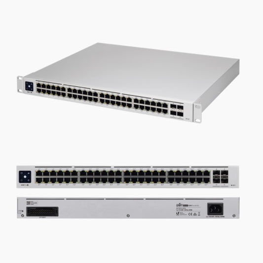 SWITCH UBIQUITI USW-PRO-48-POE - UNIFI SWITCH GIGABIT POE PRO/ 48 PUERTOS PoE GIGABIT ETHERNET/ 4 PUERTOS SFP 1-10G / POE 600 WATTS