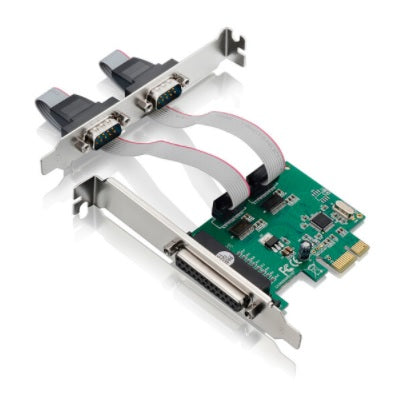 Tarjeta PCI Express X-Media XM-PEX-1P2S con 2 puertos seriales DB9 RS232 y 1 puerto paralelo DB25 IEEE 1284 standard