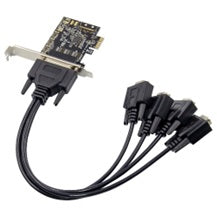 Tarjeta PCI Express X-Media XM-PEX-4S con 4 puertos seriales DB9 RS232 velocidad de transferencia 115Kbps por puerto